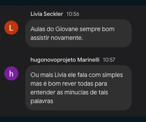 Hugo: É bom rever todas para entender as minúcias.